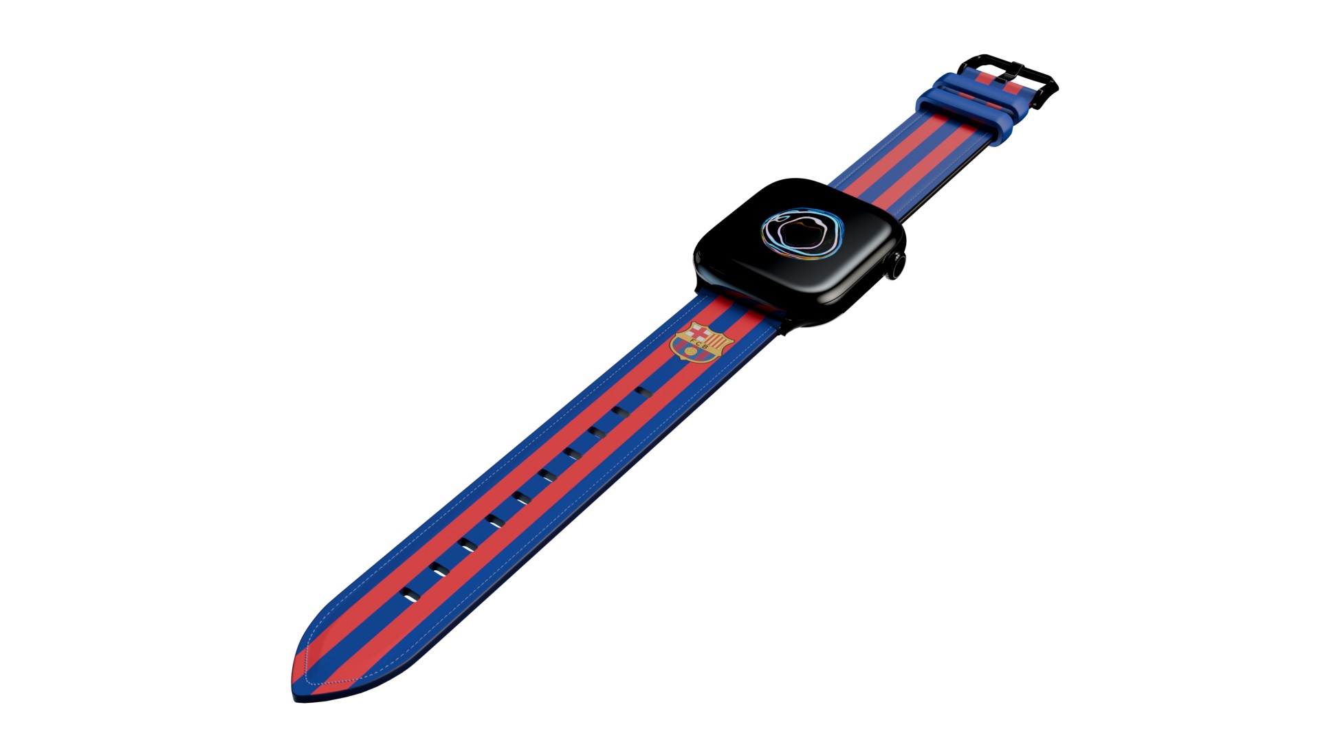 FC BARCELONA Genuine Leather Band For Apple Watch 44/46mm