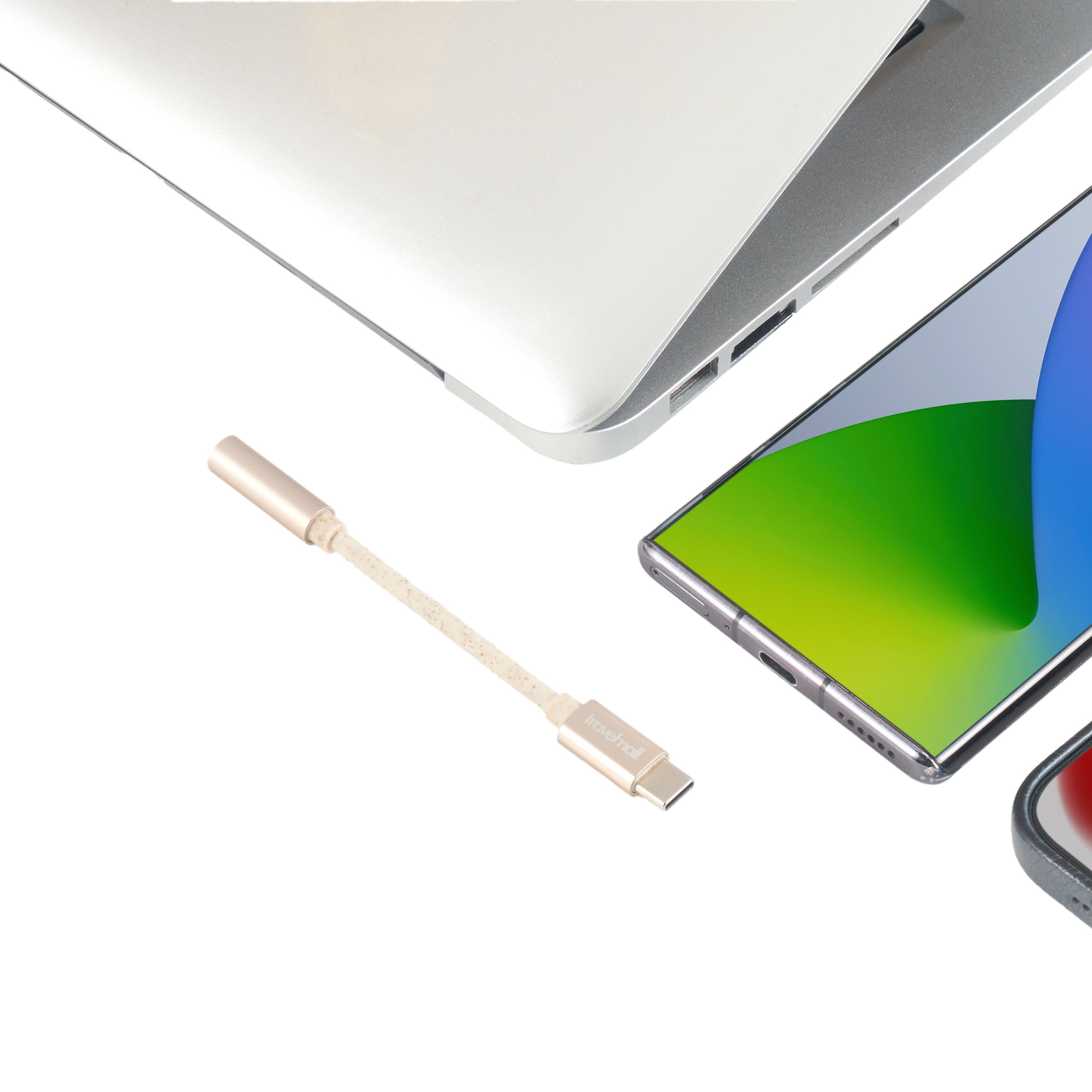 Travelmall 環保 USB-C 轉 3.5mm 耳機插孔轉接器 image number 2