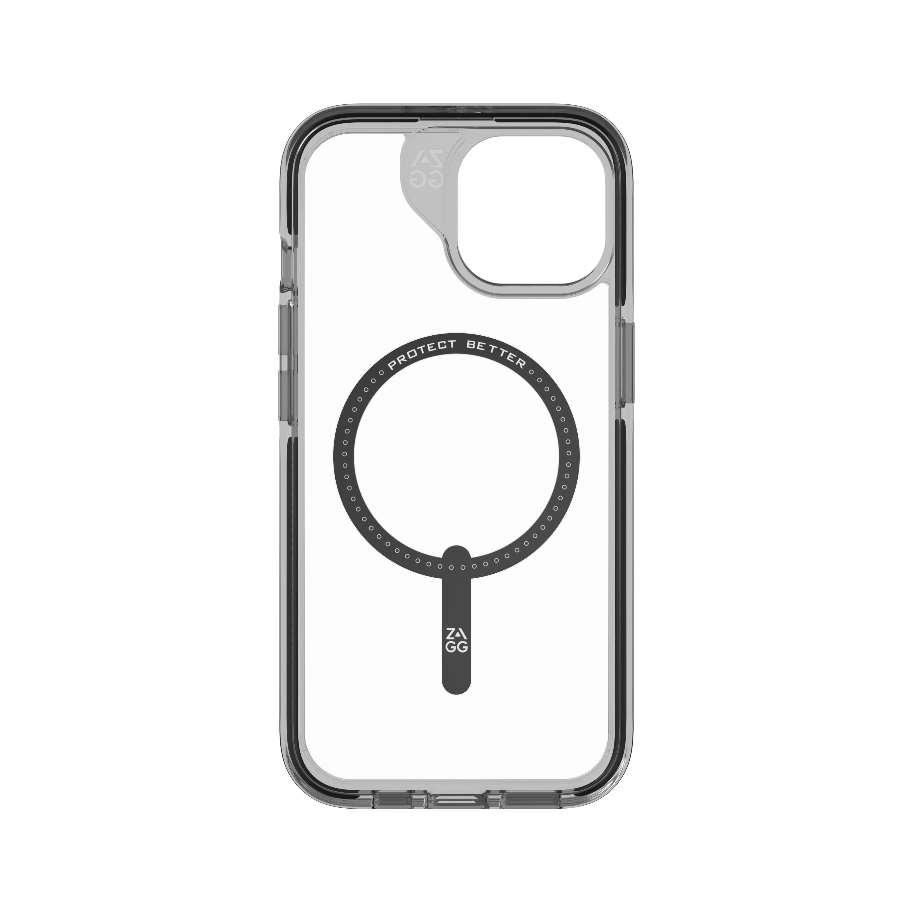 ZAGG Santa Cruz Snap Case (MagSafe) iPhone 15 透明黑邊 image number 0