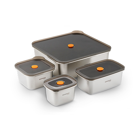 德國寶 FreshLock可微波不銹鋼保鮮盒 SSB-SET4