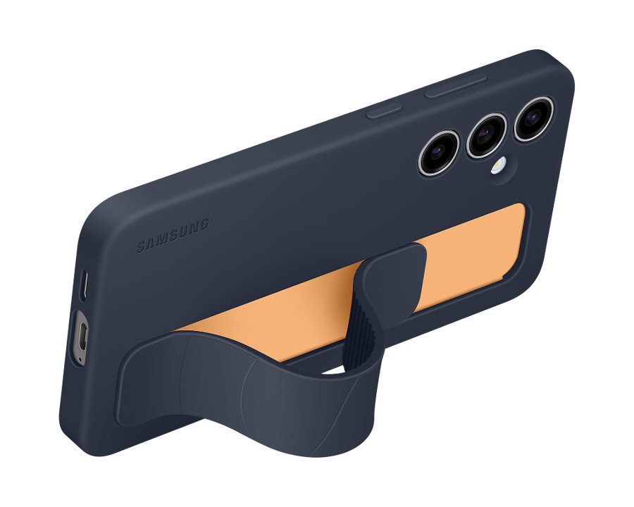 Samsung Galaxy S24 FE 矽膠薄型保護殼(附指環帶) (深藍色) image number 3