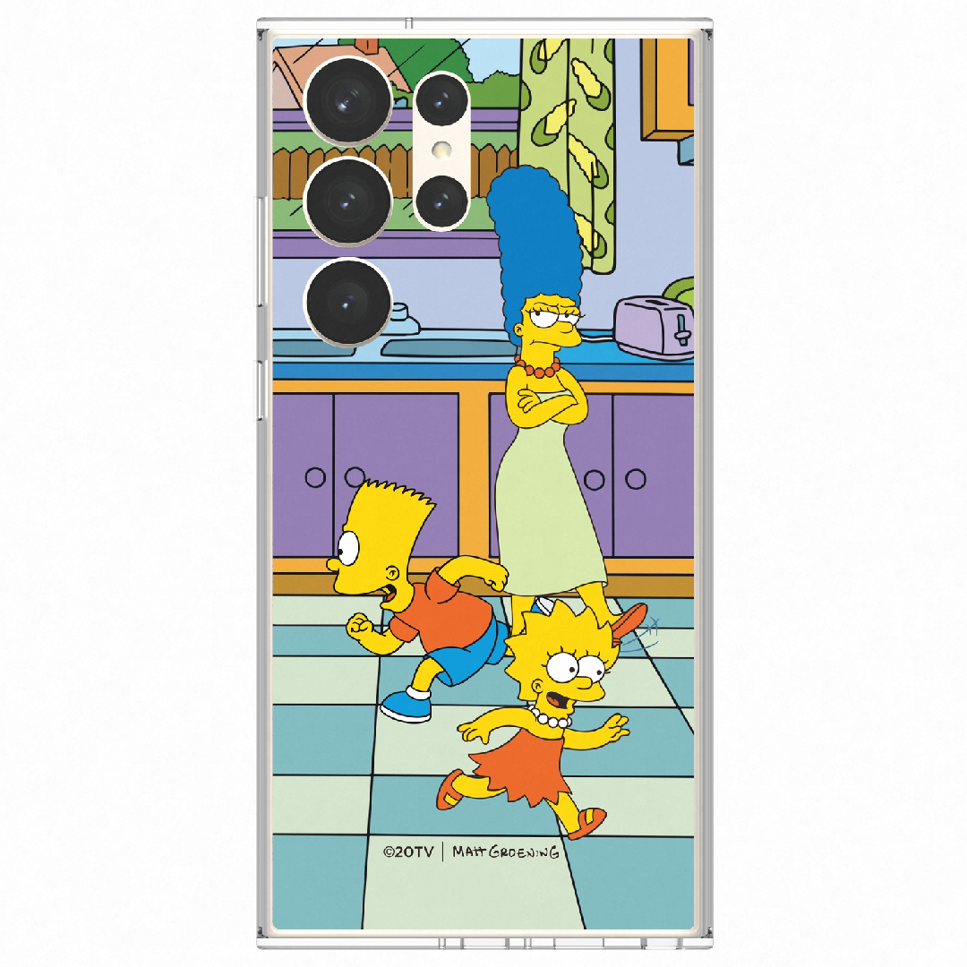 Samsung Galaxy S23 Ultra Frame Case Lenticular Plate The Simpsons