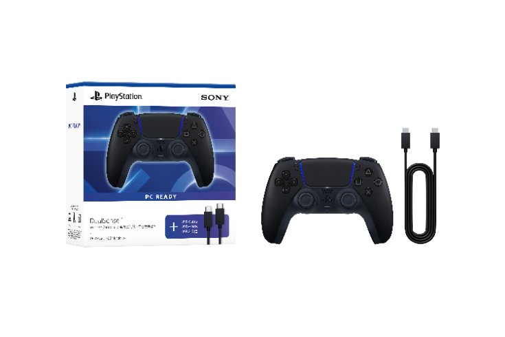 DualSense&reg; Wireless Controller &ndash; (Midnight Black) + PC Cable (ASIA-00500), , large image number 2