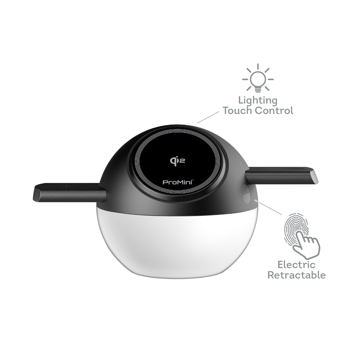 Magic-Pro - ProMini Cyber S 22.5W Qi2官方認證磁吸三合一無線快速充電座連火牛 - 黑色 image number 2