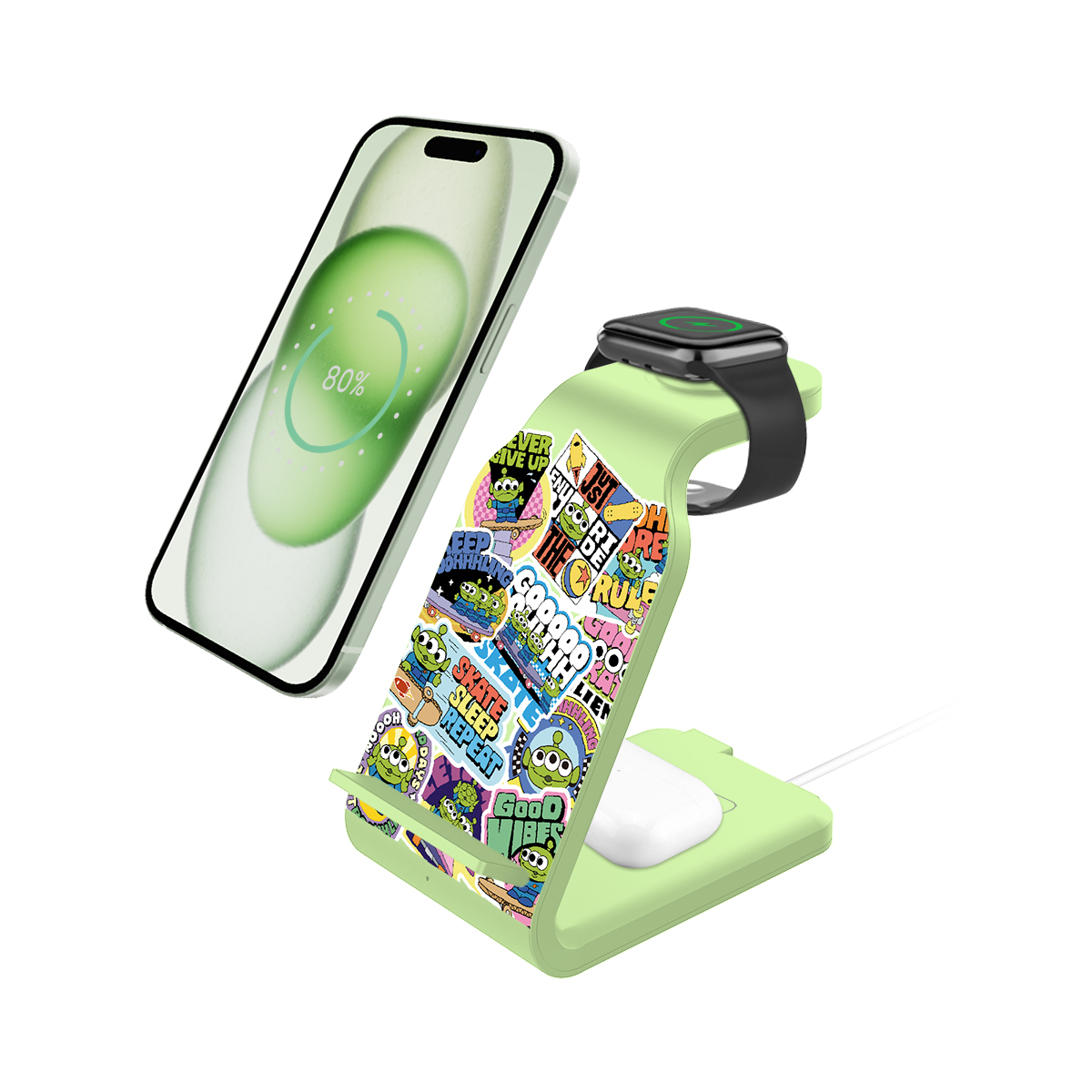 Xpower x Toy story aliens series wls6 4 in 1 wireless charger