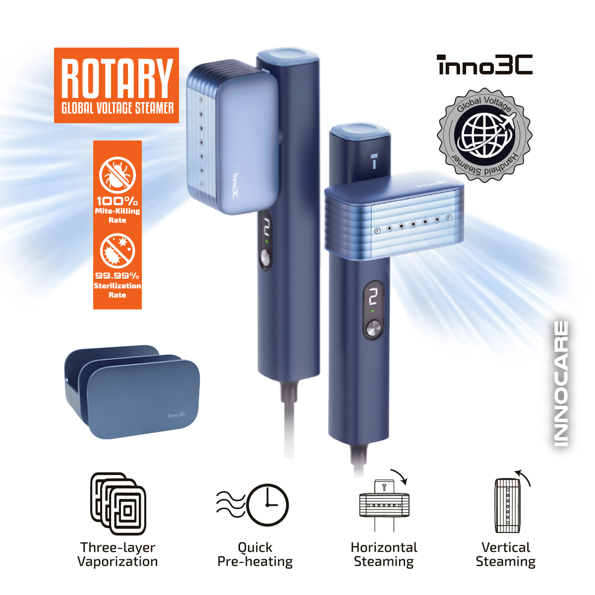 inno3C i-GS1 旋轉全球電壓手持掛燙機