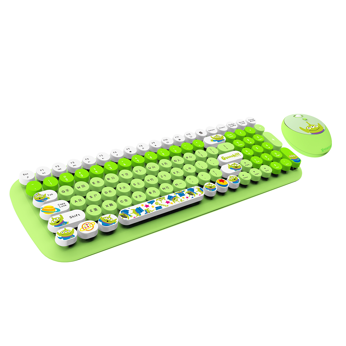 Xpower x Toy story aliens series kb7 2in1 wireless keyboard & mouse