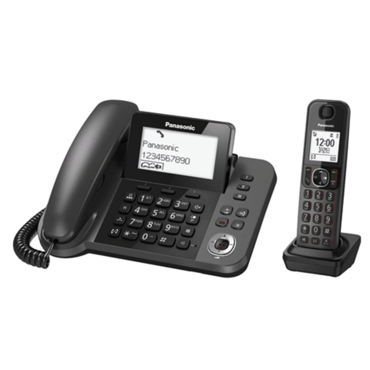 Panasonic KX-TGF320HKM DECT 數碼室內無線電話 - 金屬黑色