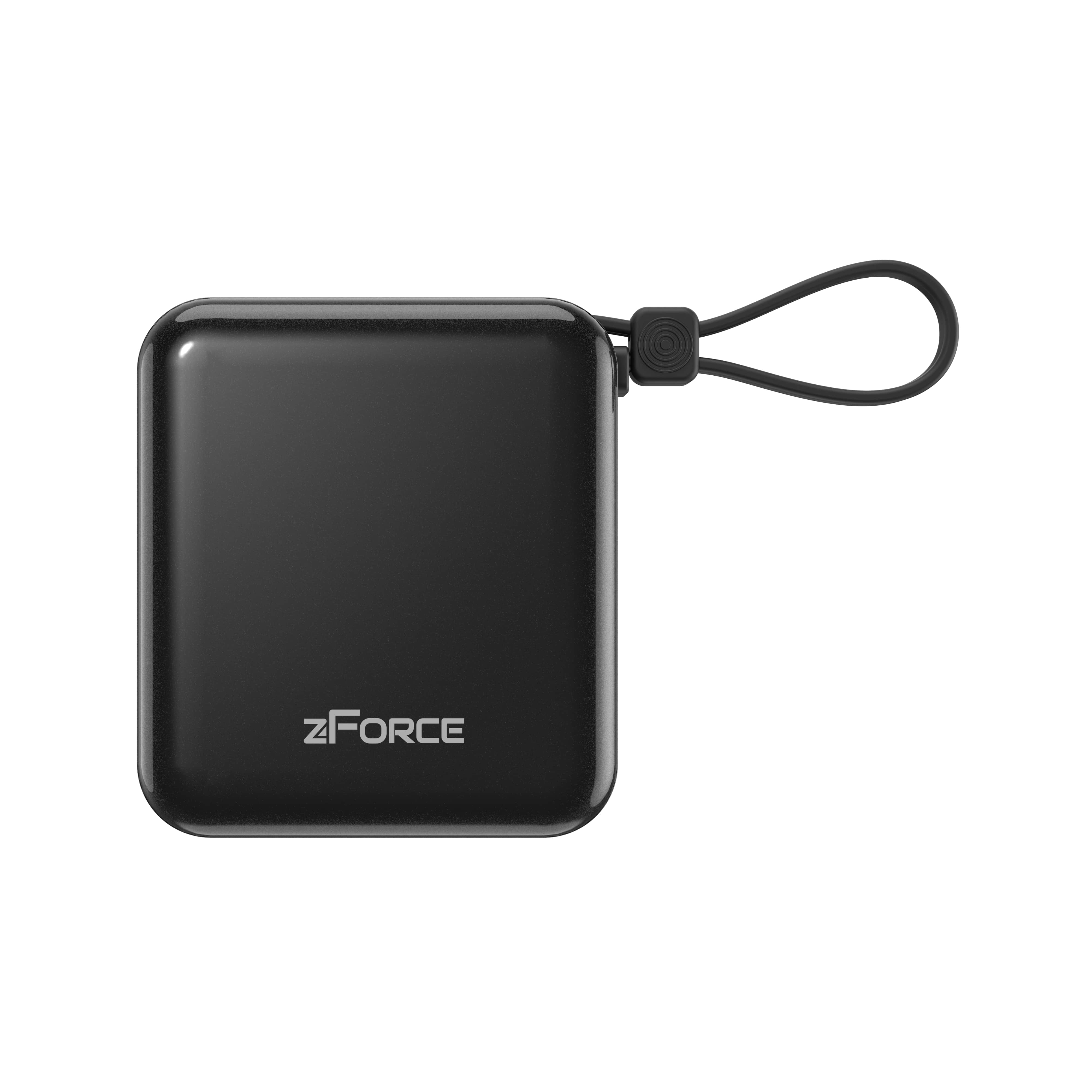 ZFORCE - Q1068 自帶線移動電源 3C - 黑色 image number 1