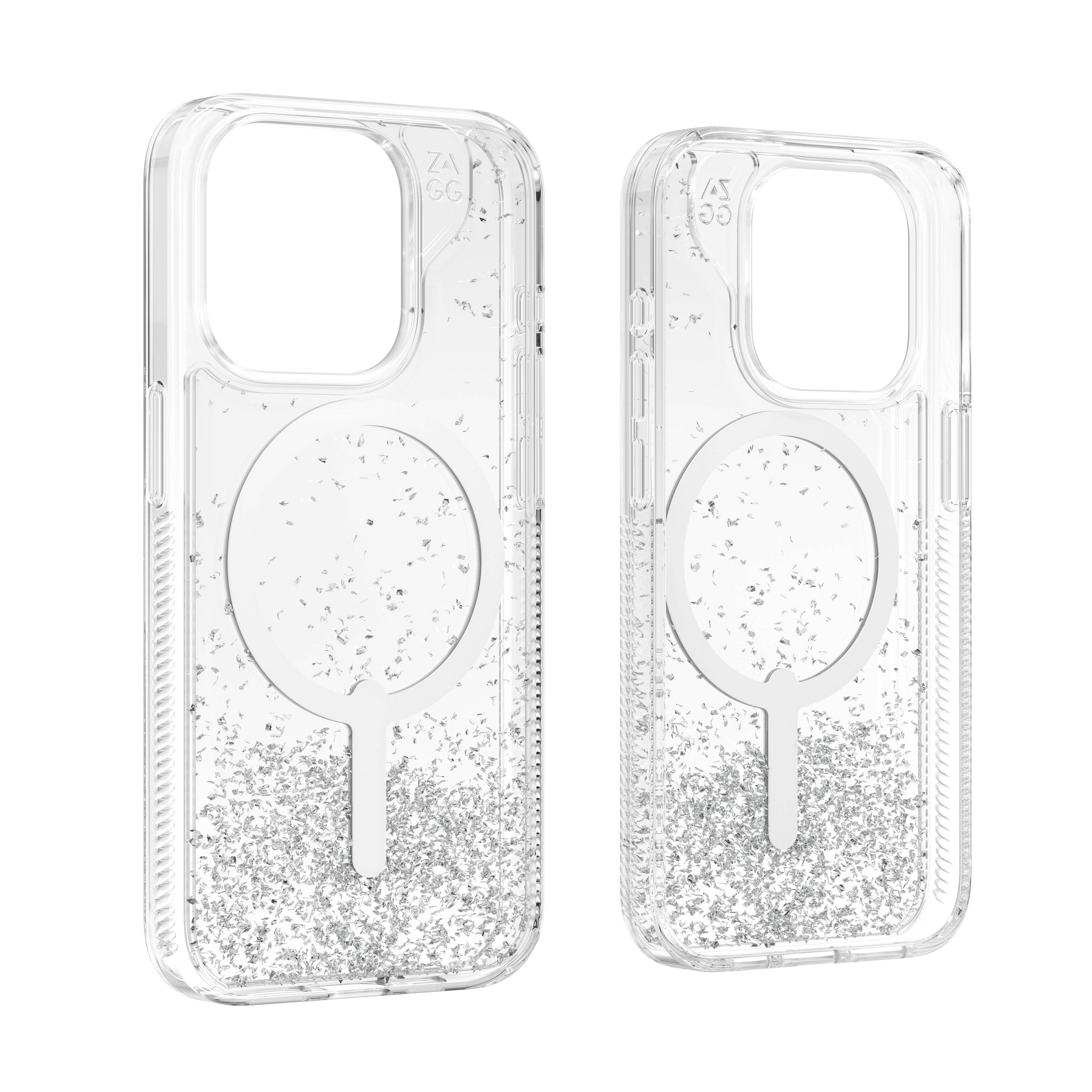ZAGG Essential Glitter Snap Case (MagSafe) iPhone 15 Pro 透明閃光 image number 1